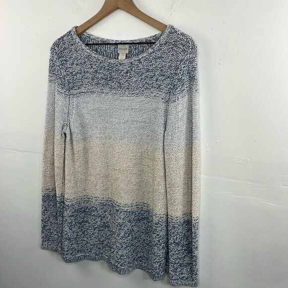 CHICO’s Space-Dye Jewel Pullover Sweater size 3 or Large - Picture 4 of 13